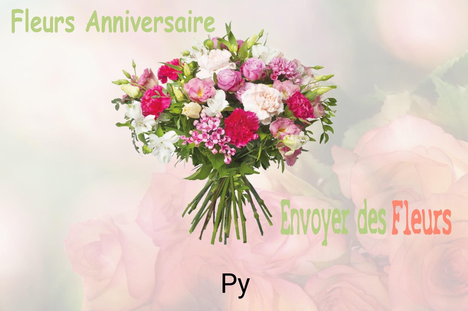 Bouquet de fleurs d’anniversaire livré à Py